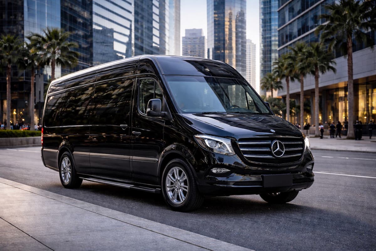 Executive van for small groups, families, and corporate teams with extra luggage